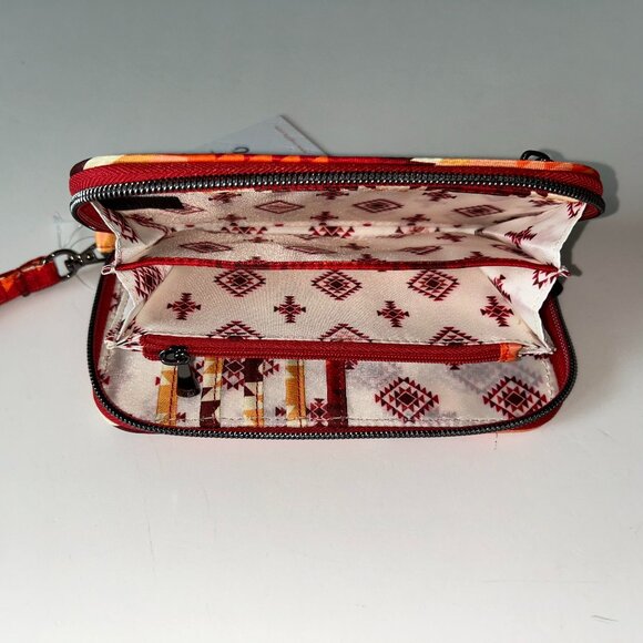 Lug Guild Collection Whirly RFID Wallet - Bargello Mountains Red - Picture 8 of 11